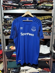 Camiseta deportiva de fútbol local Umbro Everton 2017 2018 azul para hombre talla 3XL - Imagen 1 de 9