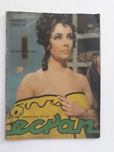 ELIZABETH TAYLOR - ECRAN #1657 (MOVIE MAGAZINE IN SPANISH) - CHILE (1962)