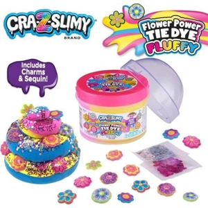 Tarros ajustados Cra-Z-Slimy Fun Topper - Flower Power Tie Dye - Imagen 1 de 5