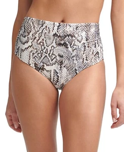 MSRP $58 Calvin Klein Printed Bikini Bottoms Women's Swimsuit Beige Size Medium - Picture 1 of 1