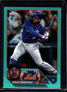 Omar Narvaez 2023 Topps Chrome Update #USC69 Aqua Refractor 115/199 - Picture 1 of 2