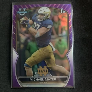 2022 Bowman University Michael Mayer Rookie 1st Chrome Purple /399 RC - Picture 1 of 2