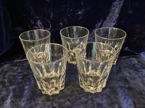 Set of 5 Heavy Bottom Rocks Glasses made in Italy - Picture 1 of 4
