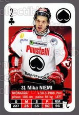 2013-14 Finnish SM LIIGA Playing Card #15 Mika Niemi