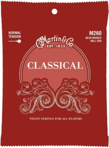 Martin M260 Nylon 80/20 Bronze Acoustic Guitar Strings Classical Normal Tension - Picture 1 of 6