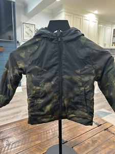 Nike Boys Camo Fleece Lined Zip Up Jacket Size 3T Pre Owned  - Picture 1 of 5