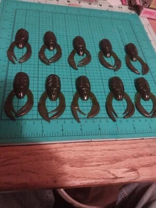 Nos Hart Tackle Arkansas Made Rat L Chunk Soft Bait Green Pumpkin New 10 Total - Picture 1 of 9