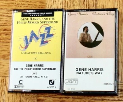 Gene Harris Philip Morris Town Hall NYC Natures Way PIANO Jazz 2 lot cassette - Image 1 of 3