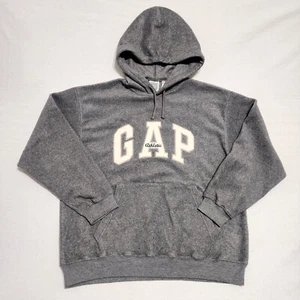 Vintage Gap Athletic Sweater Herren Medium Pullover Hoodie Fleece Viskose grau y2k - Bild 1 von 8