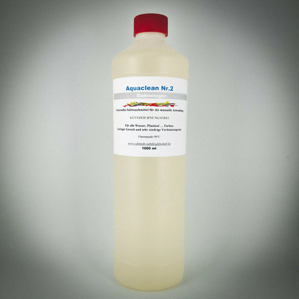 1000ml Siebreiniger SICO Aquaclean Nr.2 für Wasser, Plastisol, Vinyl, UV Farben