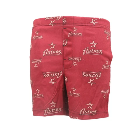 Houston Astros MLB Genuine Youth Kids Size Print All Over Pajama Shorts New Tags Cover
