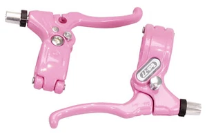 Dia-Compe Tech 77 LOCKING BMX freestyle brake levers lever set - PINK - Picture 1 of 1
