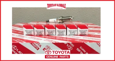 TOYOTA 4RUNNER, FJ CRUISER, TUNDRA SPARK PLUGS SET OF 6 GENUINE OEM 90919-A1003 - Image 1 of 2