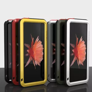 LOVE MEI Metal Silicone Tempered Glass Water-Resistant Case Cover fo Sony Xperia - Picture 1 of 18