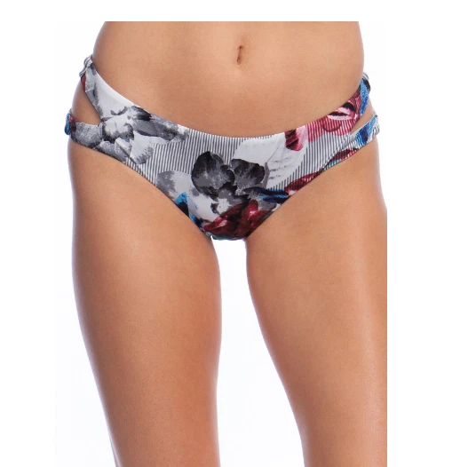 Bikini Laboratorio Pesado Pétalo Corte Hipster Traje de Baño Parte Inferior Multi Talla XS B6068 Foto 1 de 1