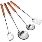 Long Handle Stainless Steel Wok Spatula Kitchen Slotted Turner Rice Spoon8475