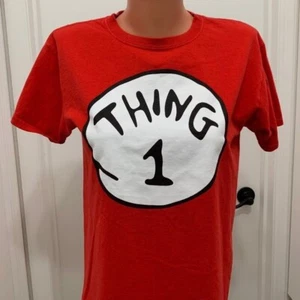 Thing 1 One T Shirt Red Large Youth Dr Seuss Girl Boy - Picture 1 of 5