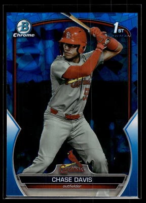 Chase Davis 2023 Bowman Draft Chrome 1st Sapphire Edition C Card #BDC-48 - Image 1 of 2