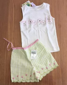 NWT Little Girls Gymboree Leapin' Lily Pads Outfit T Shirt Shorts Size 4 - Picture 1 of 3