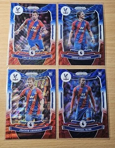 Lote de 4 Panini Prizm Premier League 2021-22 rojo, blanco y azul cristal Palace - Imagen 1 de 2