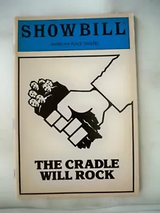 THE CRADLE WILL ROCK PLAYBILL PATTI LUPON / JOHN HOUSEMAN NYC 1983 - Foto 1 di 2