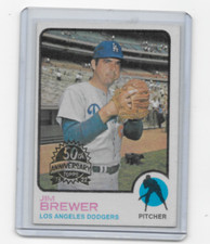 2022 Topps Heritage 50th Anniversary 1973 Buyback Jim Brewers Dodgers
