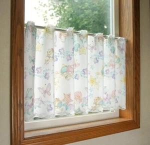 Little Twin Stars KIKI & LALA polyester cafe curtain home kitchen window decor - Picture 1 of 5