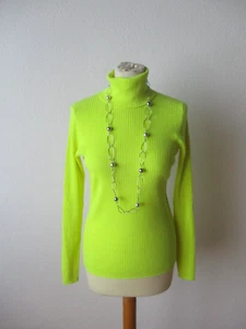 Marccain Damen Pullover Gr. N4 = Gr. 36-38 neongrün Rollkragen langarm - Bild 1 von 8