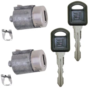 GM Strattec FABRICANTE DE EQUIPOS ORIGINALES Llave de puerta par de cilindros vaso cañón conjunto de 2 llaves GM - Imagen 1 de 3