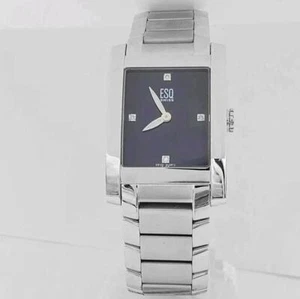 Orologio da polso donna ESQ Swiss Movado Venture in acciaio inox con quadrante nero diamantato. - Foto 1 di 7