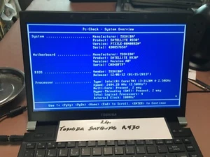 Toshiba Satellite R930 Motherboard G3275A & i3-3120m CPU TESTED WORKS (A*24y/1) - Picture 1 of 12