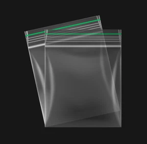 Clear Plastic Grip Seal Bags – Resealable Ziplock Poly Bags All Sizes Available - Bild 1 von 3