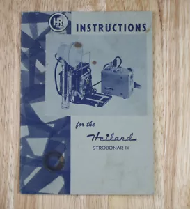 LIBRO DE INSTRUCCIONES HEILAND STROBONAR IV/sch/197472 - Imagen 1 de 1