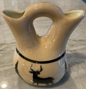 Indianer Keramik Hochzeit Vase signiert Cindy Dine Top Zustand - Bild 1 von 4