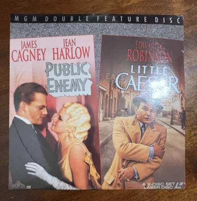 SEALED PUBLIC ENEMY 1931/LITTLE CAESAR 1931 LASERDISC MGM DOUBLE FEATURE, CAGNEY - Image 1 of 2