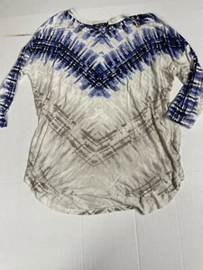 Nic Zoe Nic+Zoe Fun Graphic Print Pullover Oberteil Viskose Elasthan Mischung Gr. L - Bild 1 von 16