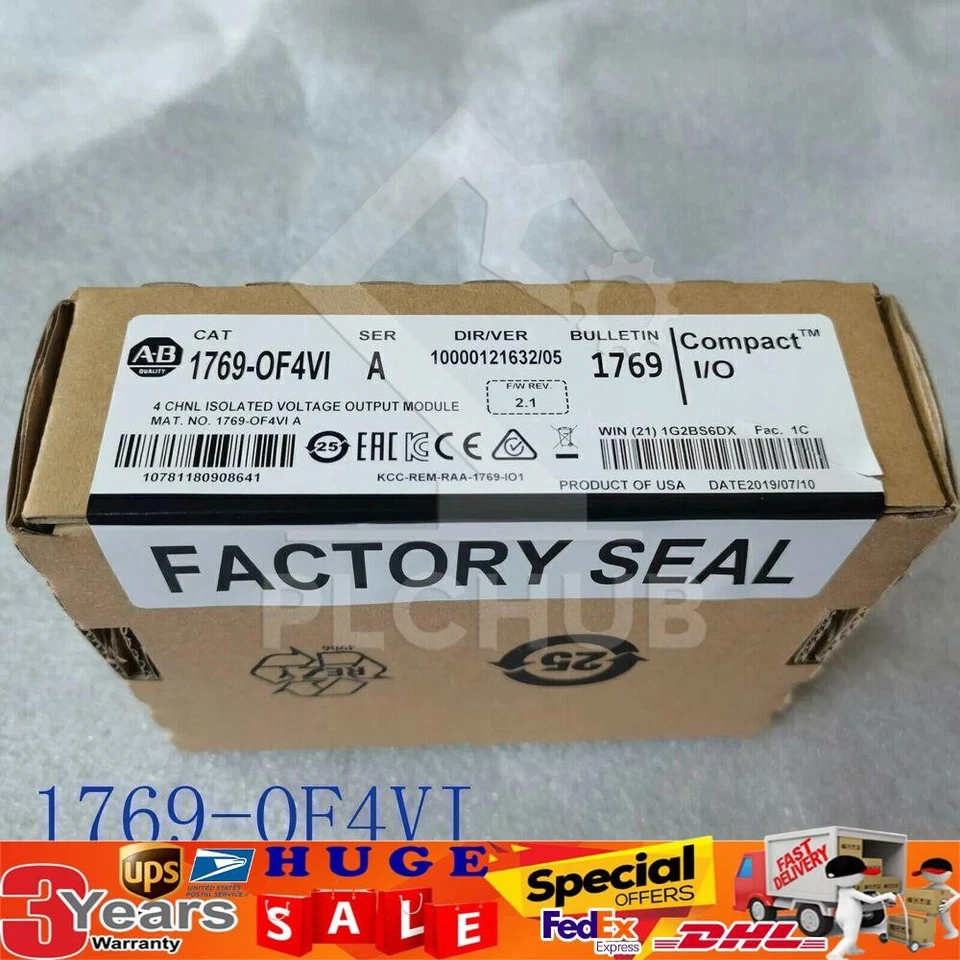 New  Allen-Bradley 1769-OF4VI CompactLogix 4 Pt A/O Voltage Module US Free Tax - Image 1 of 1