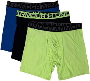 Under Armour Essential Tech Boxerjock Paquete de 3 Ropa Interior 6” Para Hombre Azul Verde XL - Imagen 1 de 11