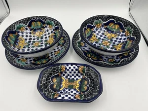 5er Set passende Talavera Schalen Teller Schmuckschale mexikanische Keramik - Bild 1 von 6