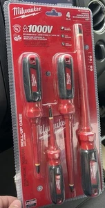 Milwaukee 48-22-2204 1000V isoliertes Schraubendreher-Set mit Rollentasche NEU - Bild 1 von 2