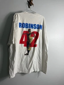 T-shirt da baseball Jackie Robinson 42 Dodgers nera Heritage uomo bianca XXXL - Foto 1 di 7