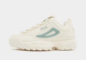 Autentico Fila Disruptor 2 GS® (Junior UK taglia 4,5 EUR 37,5) bianco/verde - Foto 1 di 7