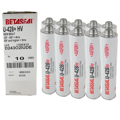 Dow/Dupont U-428+ HV 1 Case of 10 Primerless  Auto Glass Urethane Adhesive Glue - Image 1 of 4