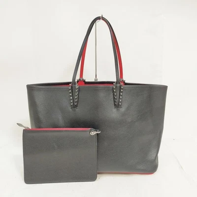 NO TARIFF Christian Louboutin Tote Bag Black Leather 3974505 - Image 1 of 4