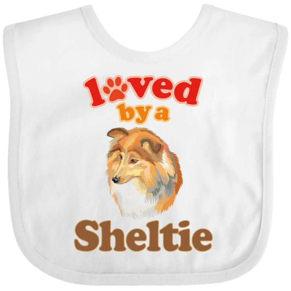 Inktastic Sheltie Amante del Perro Bebé Babero Cachorro Ropa Infantil Foto 1 de 1