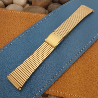 Винтажные часы Speidel золотистый новый из старых запасов светодиодный жидкокристаллический дисплей 1970-е ремешок 18 мм 19 мм 20 мм 22 мм - Изображение 1 из 4