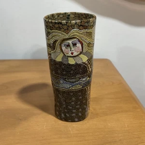 Vintage Jane Goslin Peiser signierte Kunstkeramik Becher Vase 7" - Bild 1 von 18