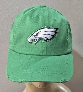 Philadelphia Eagles Hat Distressed Kelly Green Premium Philadelphia Eagles Cap - Picture 1 of 20