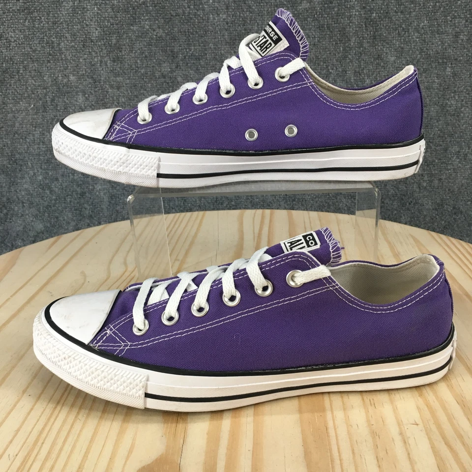 Converse Shoes Mens 8 Womens 10 Chuck Taylor All Star Low Top Sneakers Purple - Image 1 of 4