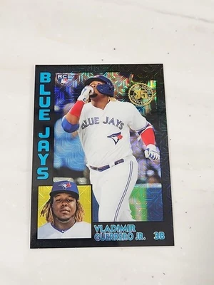 Pacote prata atualização 2019 Topps refrator preto Vladimir Guerrero Jr 58/199 controle remoto - Imagem 1 de 3